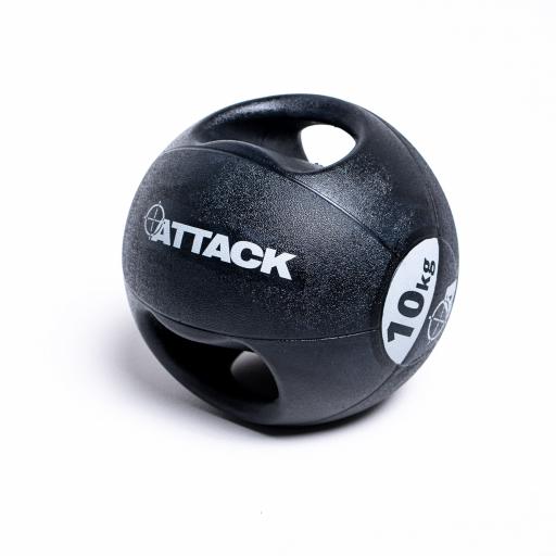 ATTACK- Dual Grip Medicine Ball Black 3KG-10KG
