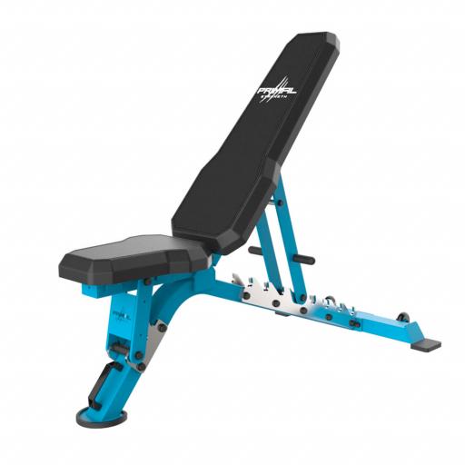 Primal Strength Commercial V2 FID Bench with Chrome Supports (Blue)