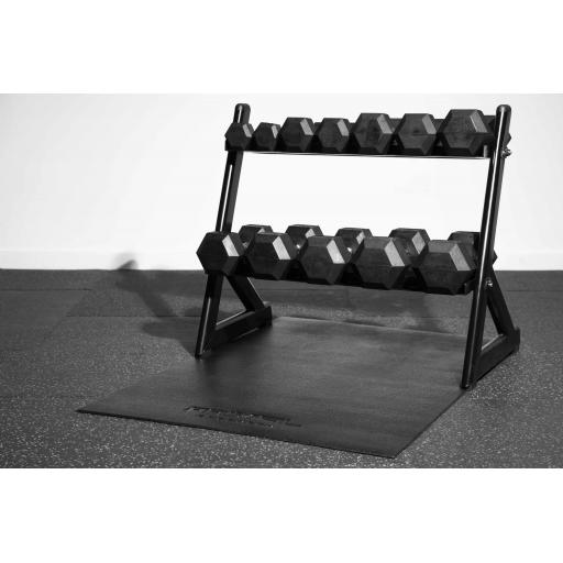 6 Pair Hex Dumbbell Set With Stand (2.5KG – 15KG)