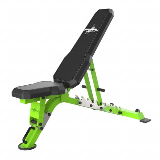 Primal Strength Commercial V2 FID Bench with Chrome Supports (Green)
