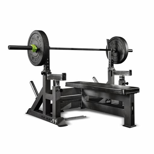 Primal Strength Commercial Adjustable Olympic Bench With Spotter and Platform