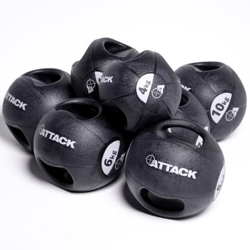 Attack Fitness Double Grip Medicine Balls 4kg-10kg